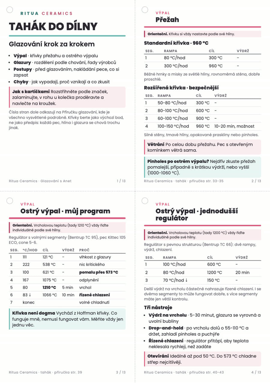 Tahák do dílny – kartičky na kroužek