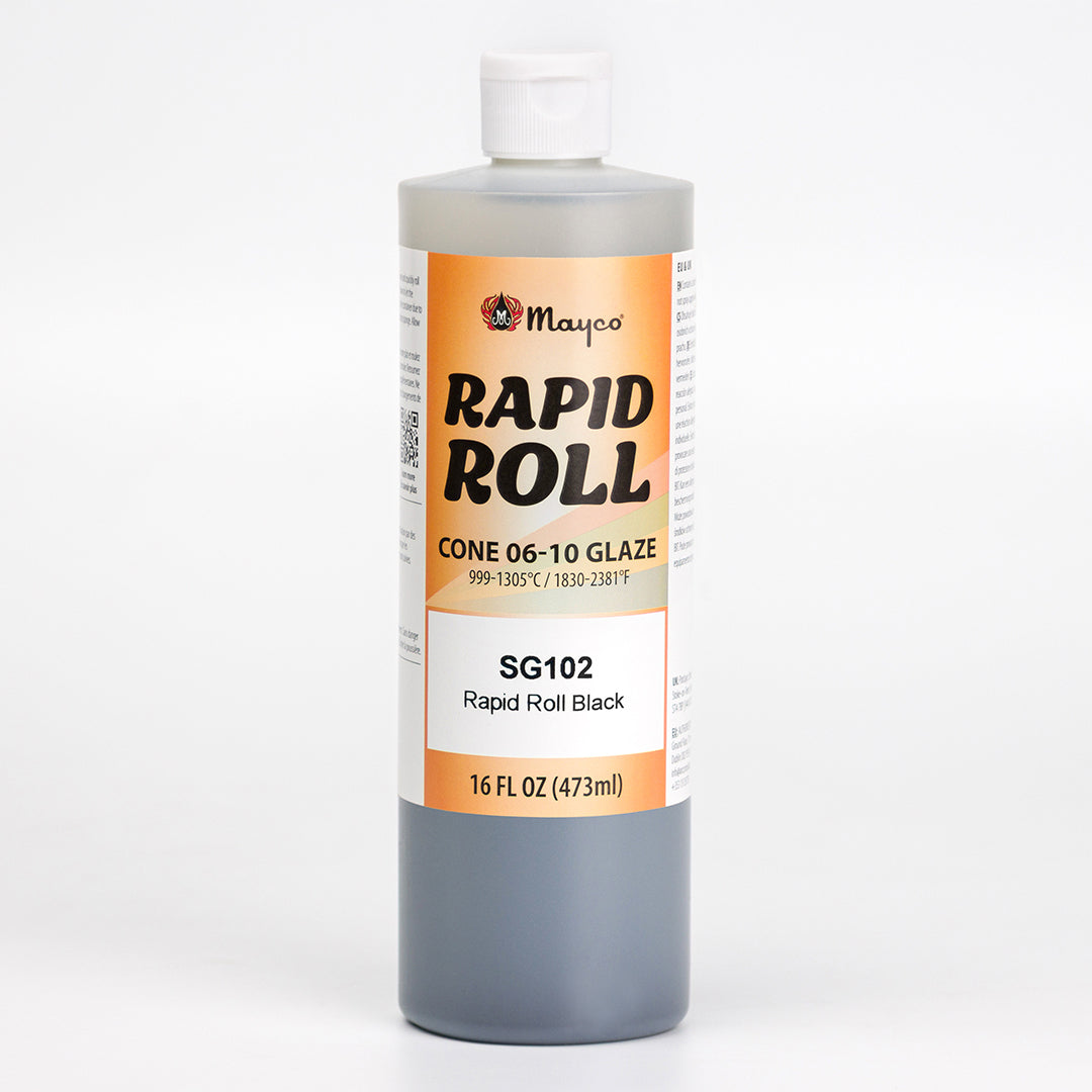 Glazura Mayco Rapid Roll SG-102 Black